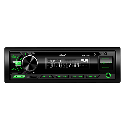 Автомобильный FM ресивер с BLUETOOTH, USB, SD, зелёная подсветка